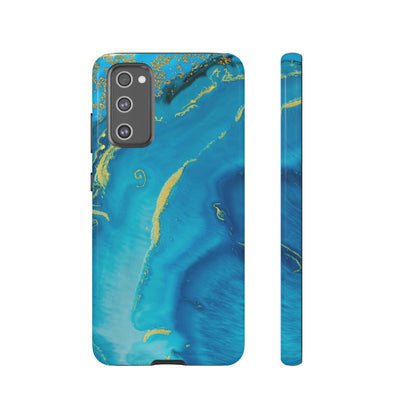 Blue Watercolor Android Case (Protective) Samsung Galaxy S20 FE Glossy Phone Case