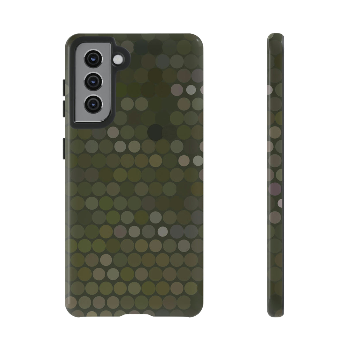 Military Dot Camo Phone case Samsung Galaxy S21 Glossy Phone Case