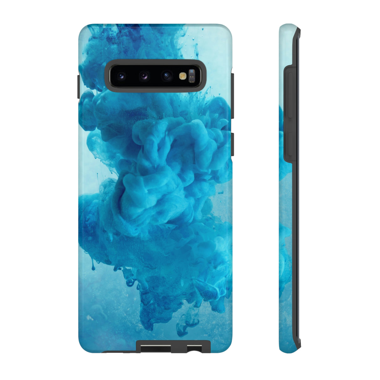 Blue Ink Android Case (Protective) Samsung Galaxy S10 Plus Glossy Phone Case