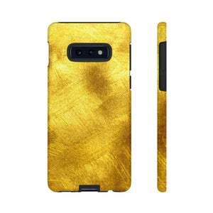 Gold Texture Android Case (Protective) Samsung Galaxy S10E Glossy Phone Case