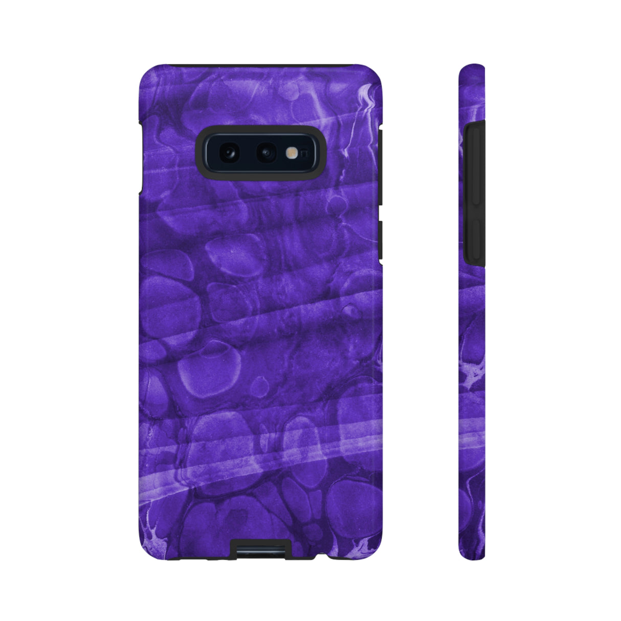 Purple Ebru Art Android Case (Protective) Samsung Galaxy S10E Glossy Phone Case