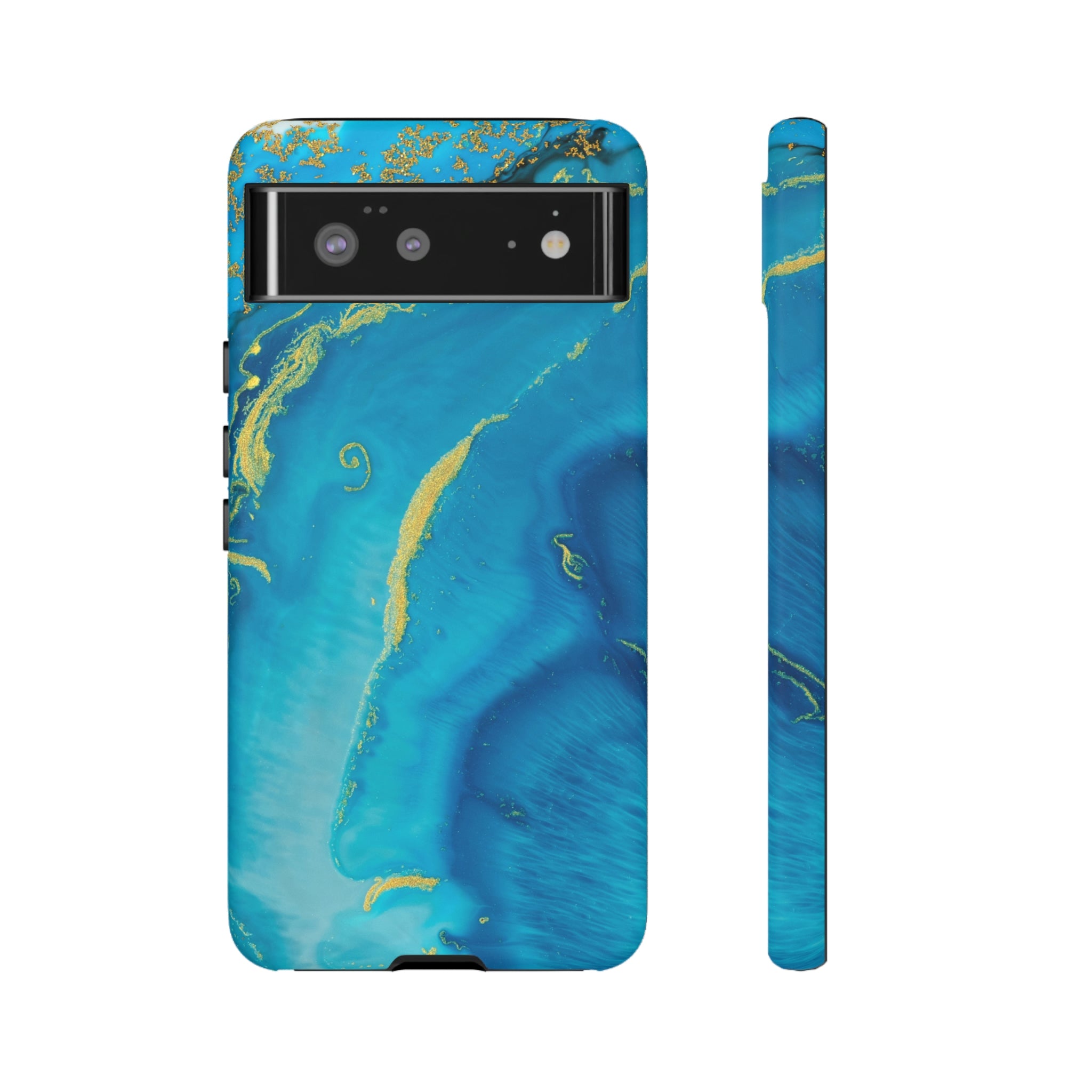 Blue Watercolor Android Case (Protective) Google Pixel 6 Matte Phone Case