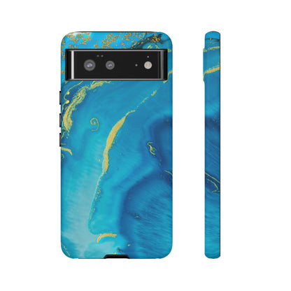 Blue Watercolor Android Case (Protective) Google Pixel 6 Matte Phone Case