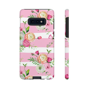 Pink Roses Android Case (Protective) Samsung Galaxy S10E Glossy Phone Case