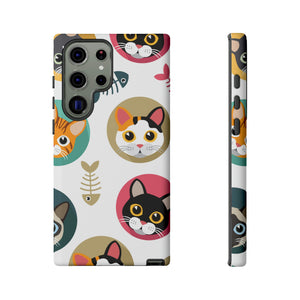 Cats Fishbone Android Case (Protective) Samsung Galaxy S23 Ultra Matte Phone Case