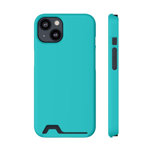 Dark Turquoise iPhone Case (Card) iPhone 13 Matte With gift packaging Phone Case