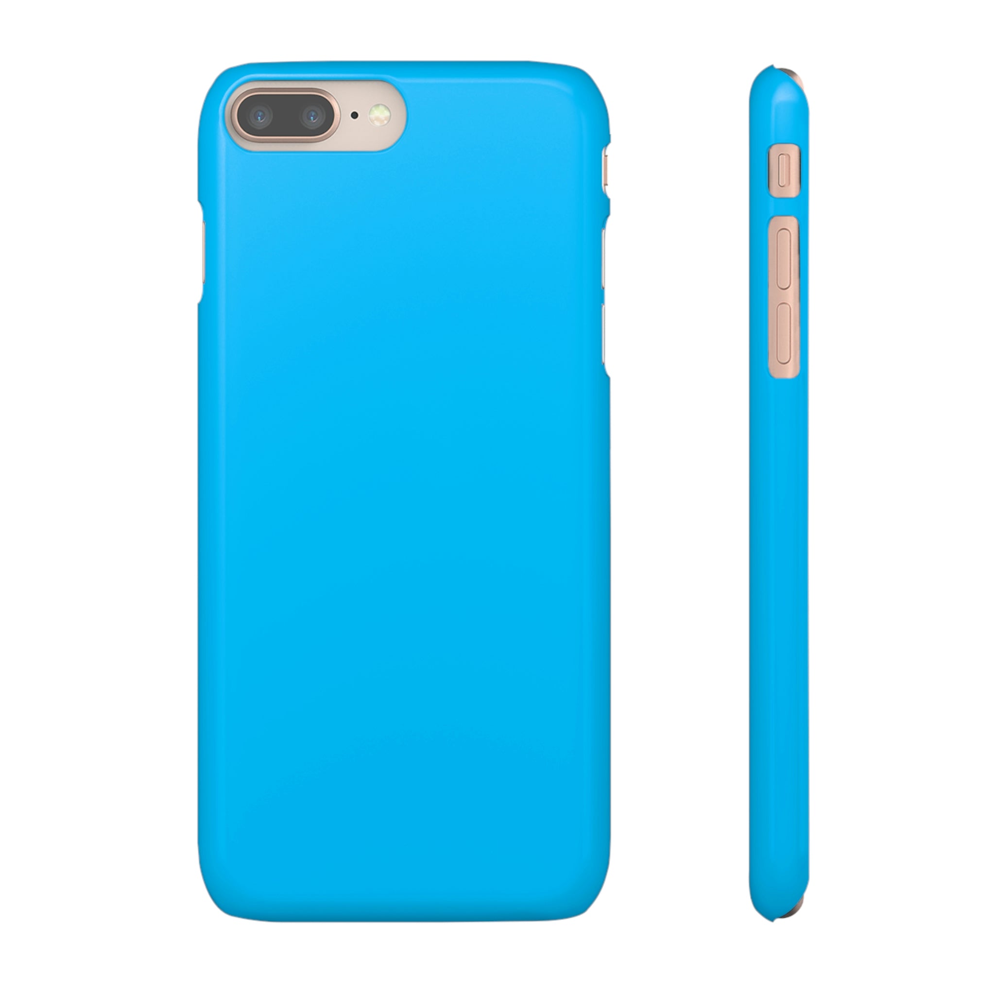 Deep Sky Blue iPhone Case (Slim) iPhone 8 Plus Glossy Phone Case