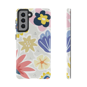 Blue Bouquet Happy Flower Samsung Case (Protective) Samsung Galaxy S21 Glossy Phone Case