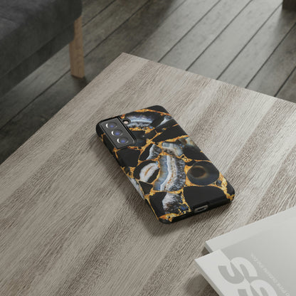 Dark Agate Marble Android Case (Protective) Phone Case