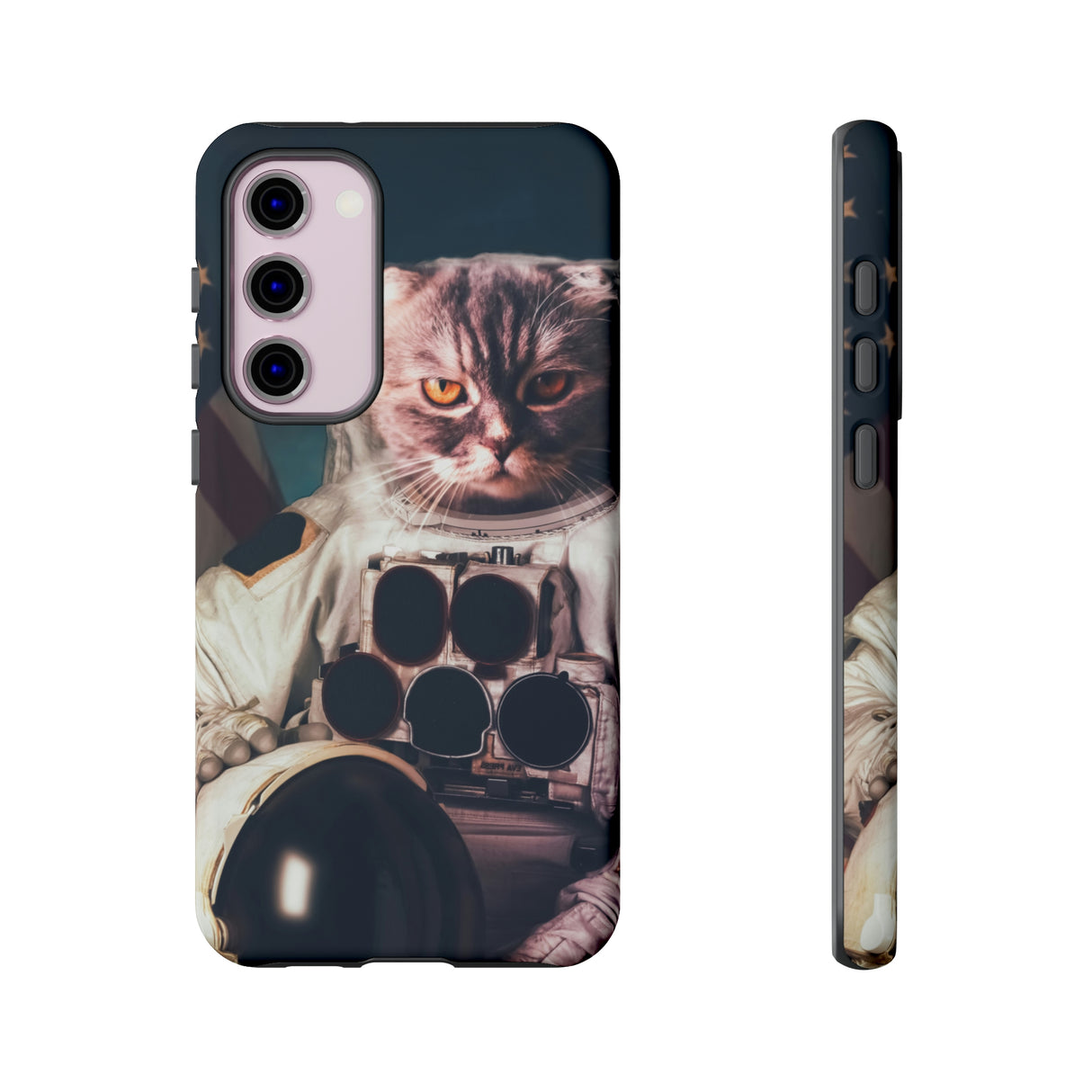 Cat Astronaut Android Case (Protective) Samsung Galaxy S23 Plus Matte Phone Case