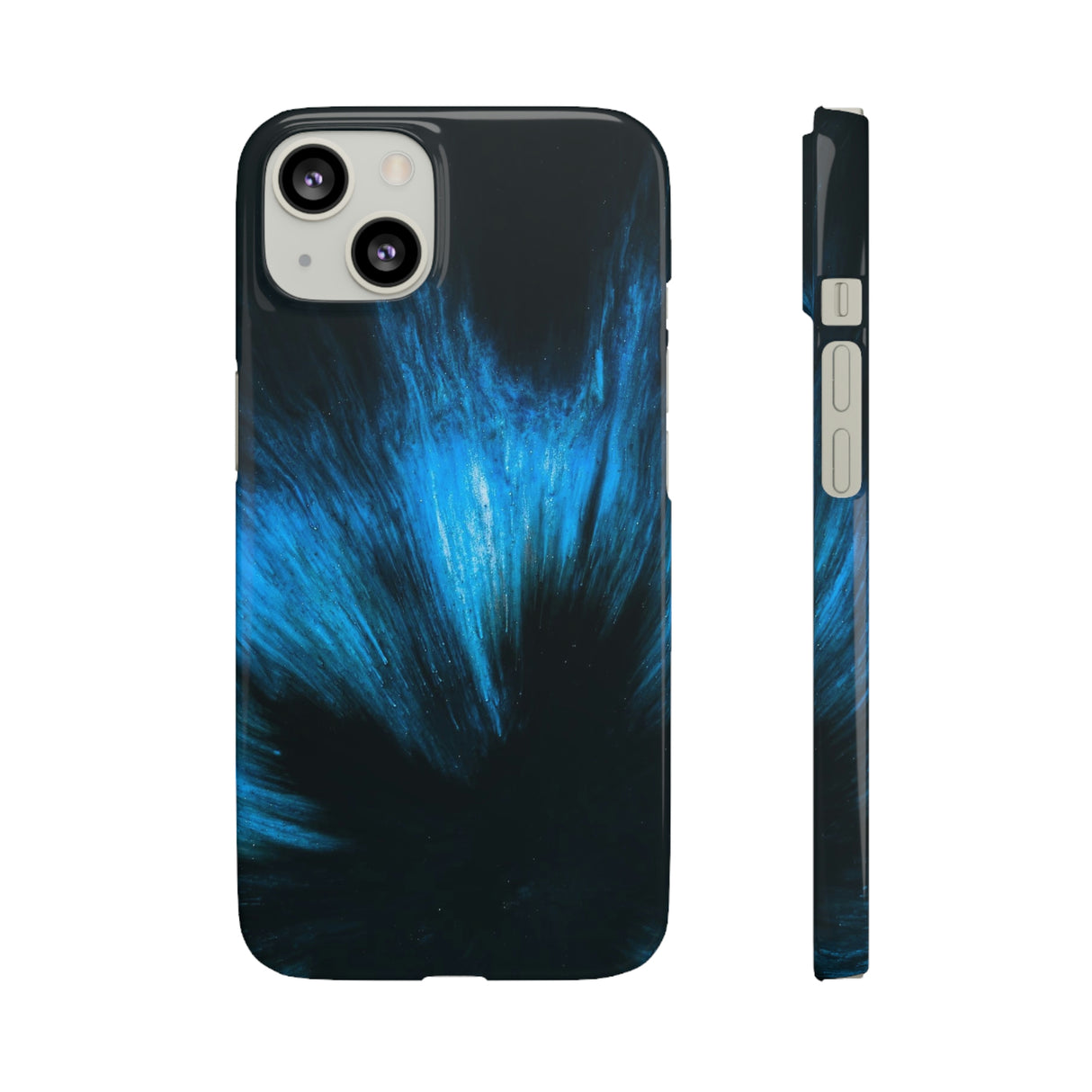 Midnight Shadow Ink Art iPhone Case (Slim) iPhone 13 Glossy Phone Case