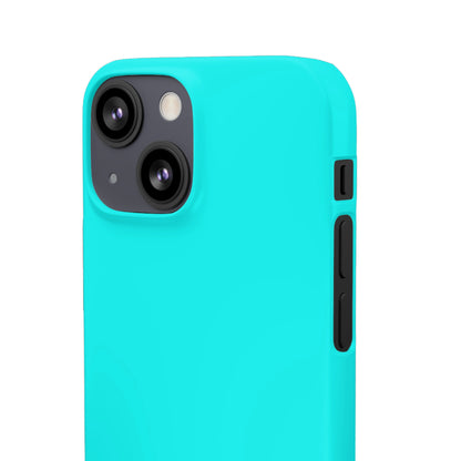 Aqua Blue iPhone Case (Slim) Phone Case