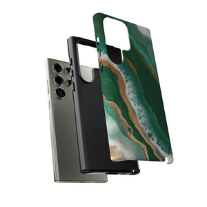 Green & Gold Epoxy Android Case (Protective) Phone Case