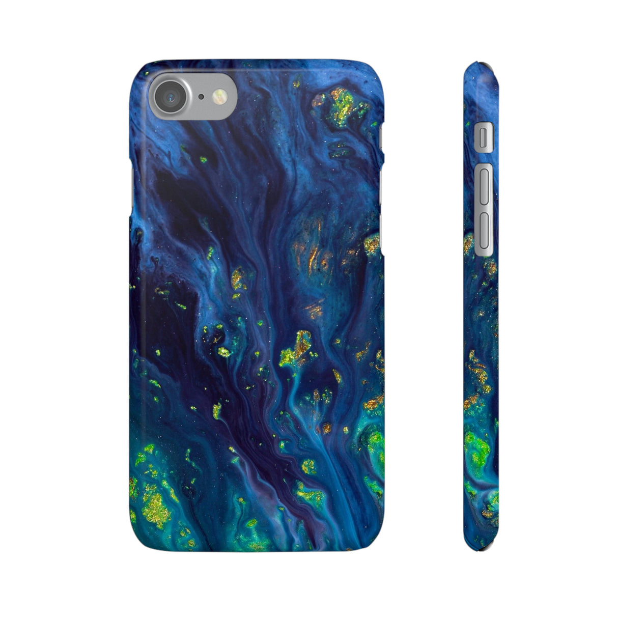 Green Opal Ink Art iPhone Case (Slim) iPhone 7 Glossy Phone Case