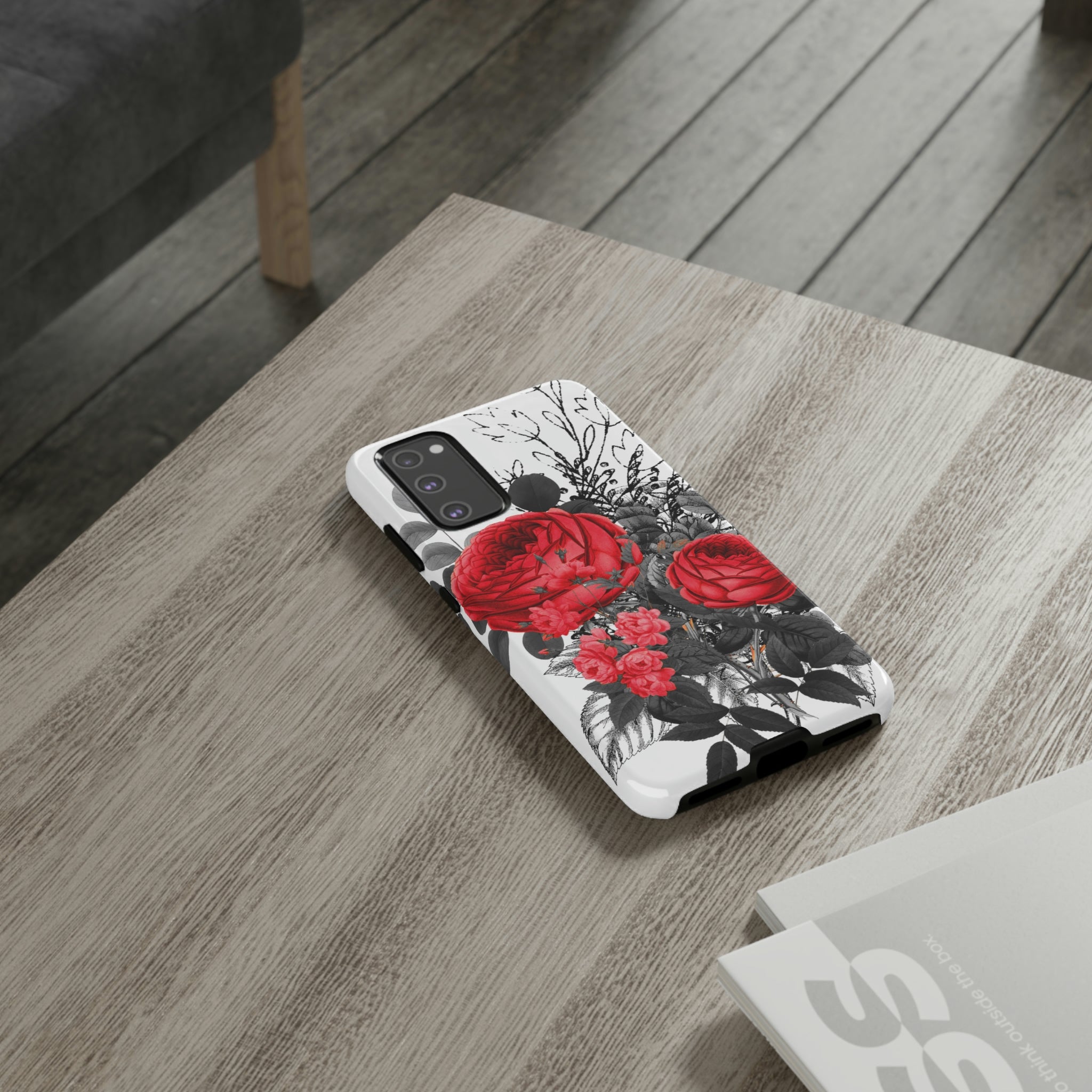 Roclop Gothic Flower Samsung Case (Protective) Phone Case