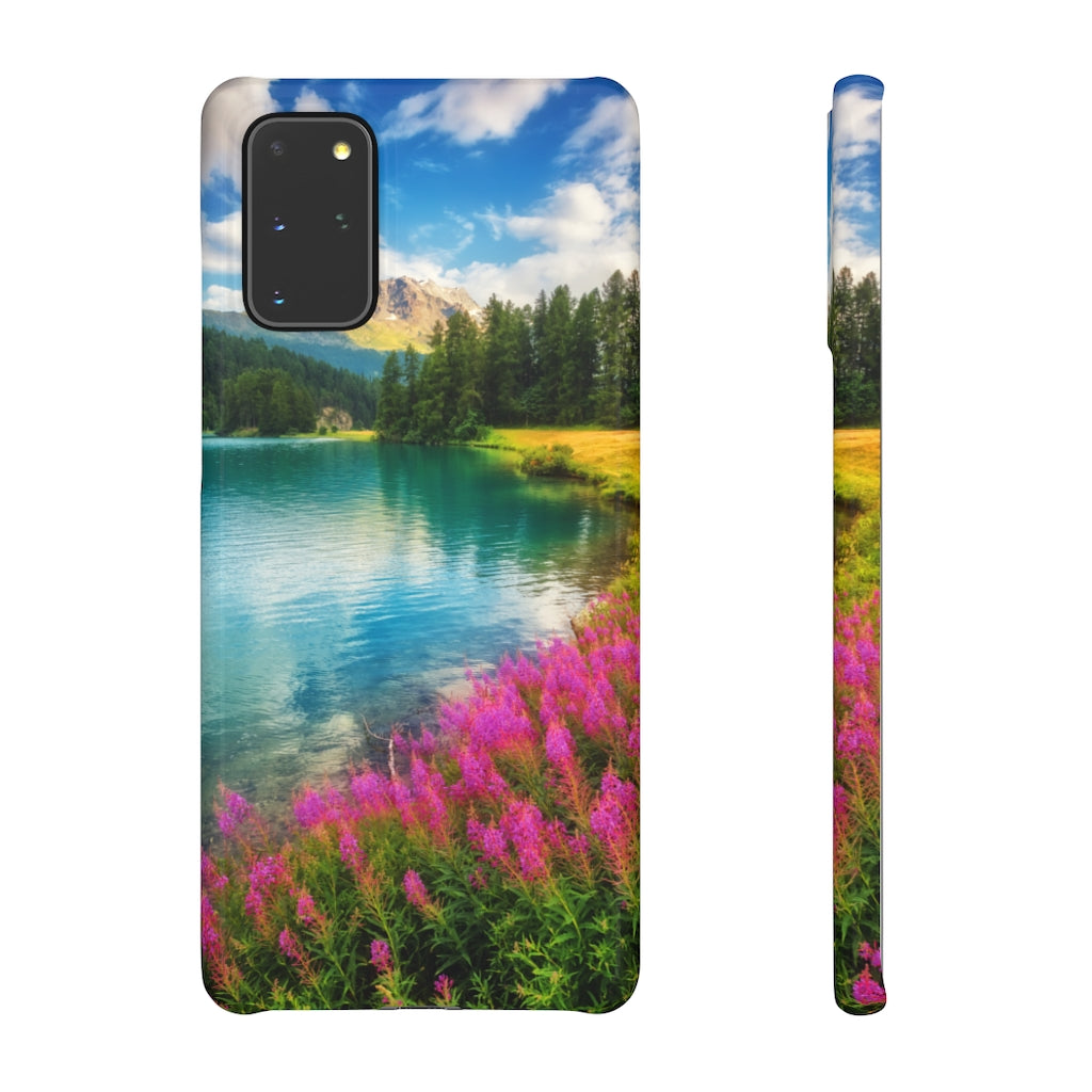 Fantastic Azure Alpine Lake Samsung/iPhone (Slim) Phone Case