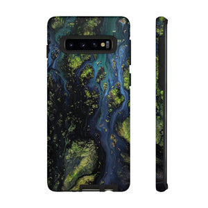 Blue Cosmos Ink Art Android Case (Protective) Samsung Galaxy S10 Matte Phone Case