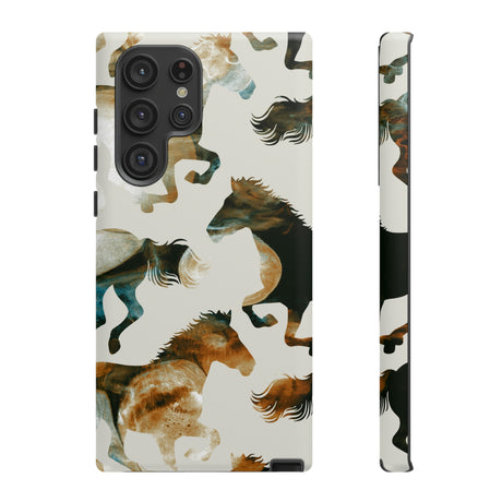 Tie Dye Horses Android Case (Protective) Samsung Galaxy S22 Ultra Matte Phone Case