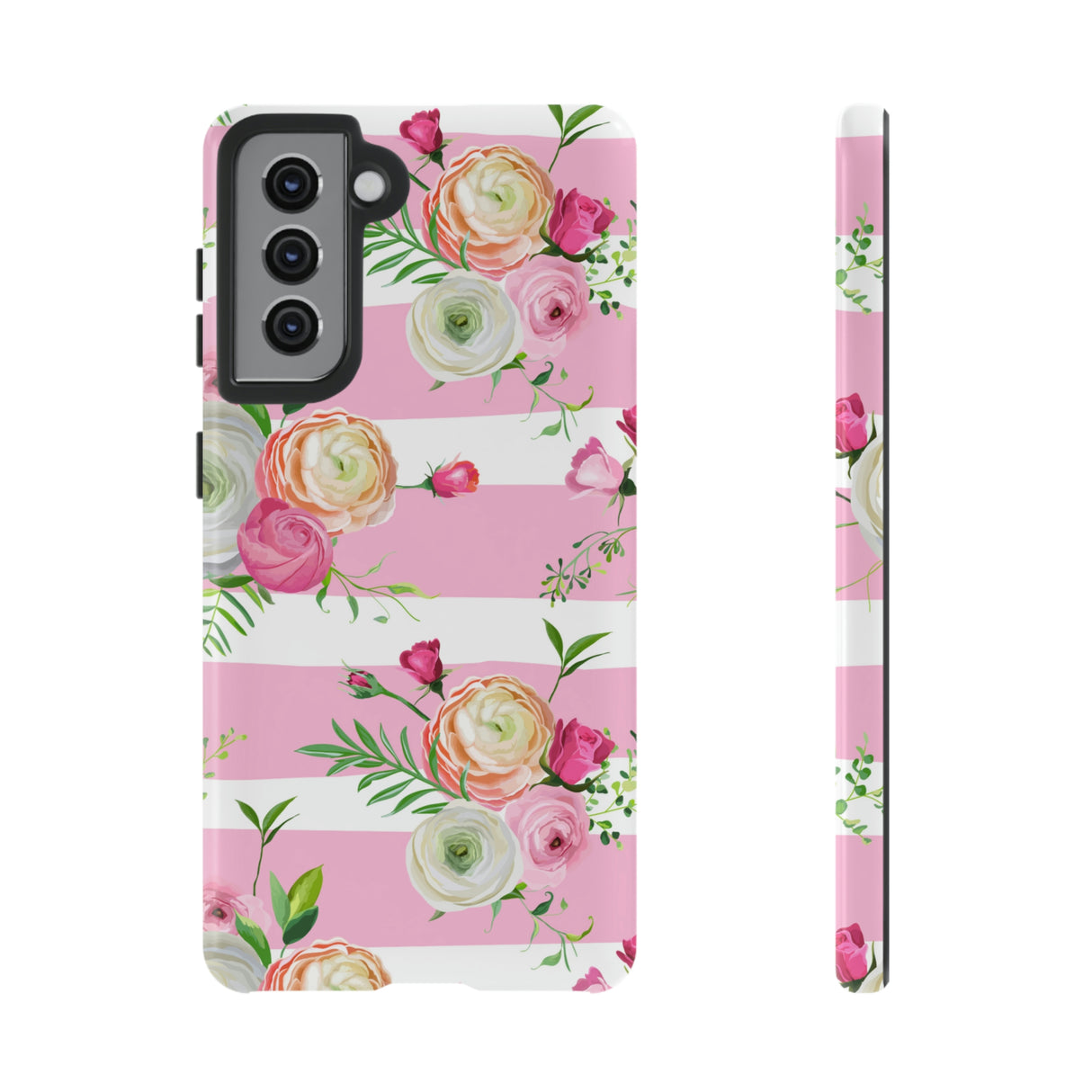 Pink Roses Android Case (Protective) Samsung Galaxy S21 Glossy Phone Case