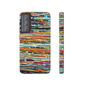 Stripe Art Android Case (Protective) Samsung Galaxy S21 FE Glossy Phone Case