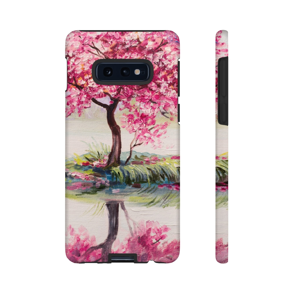 Oil painting - Oriental Cherry Tree Samsung Case (Protective) Samsung Galaxy S10E Matte Phone Case