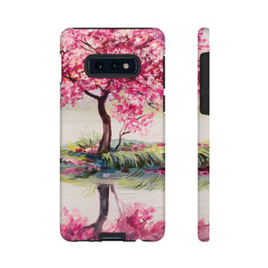 Oil painting - Oriental Cherry Tree Samsung Case (Protective) Samsung Galaxy S10E Matte Phone Case