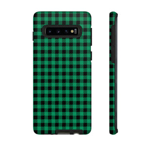 Green Flannel Android Case (Protective) Samsung Galaxy S10 Matte Phone Case