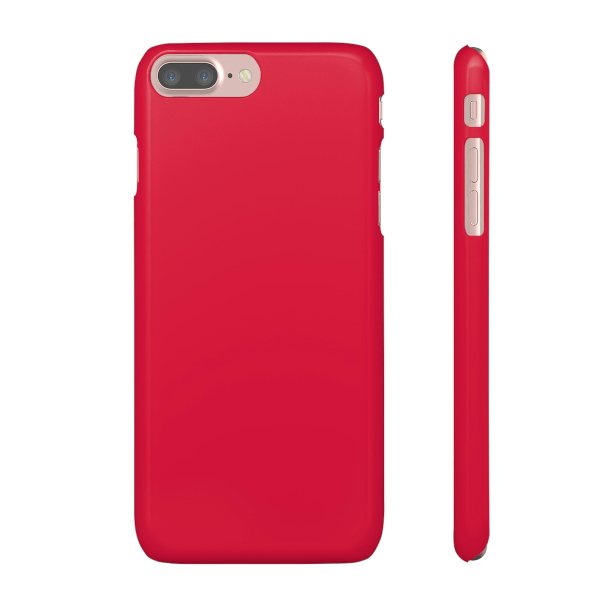 Crimson Red iPhone Case (Slim) iPhone 7 Plus Glossy Phone Case