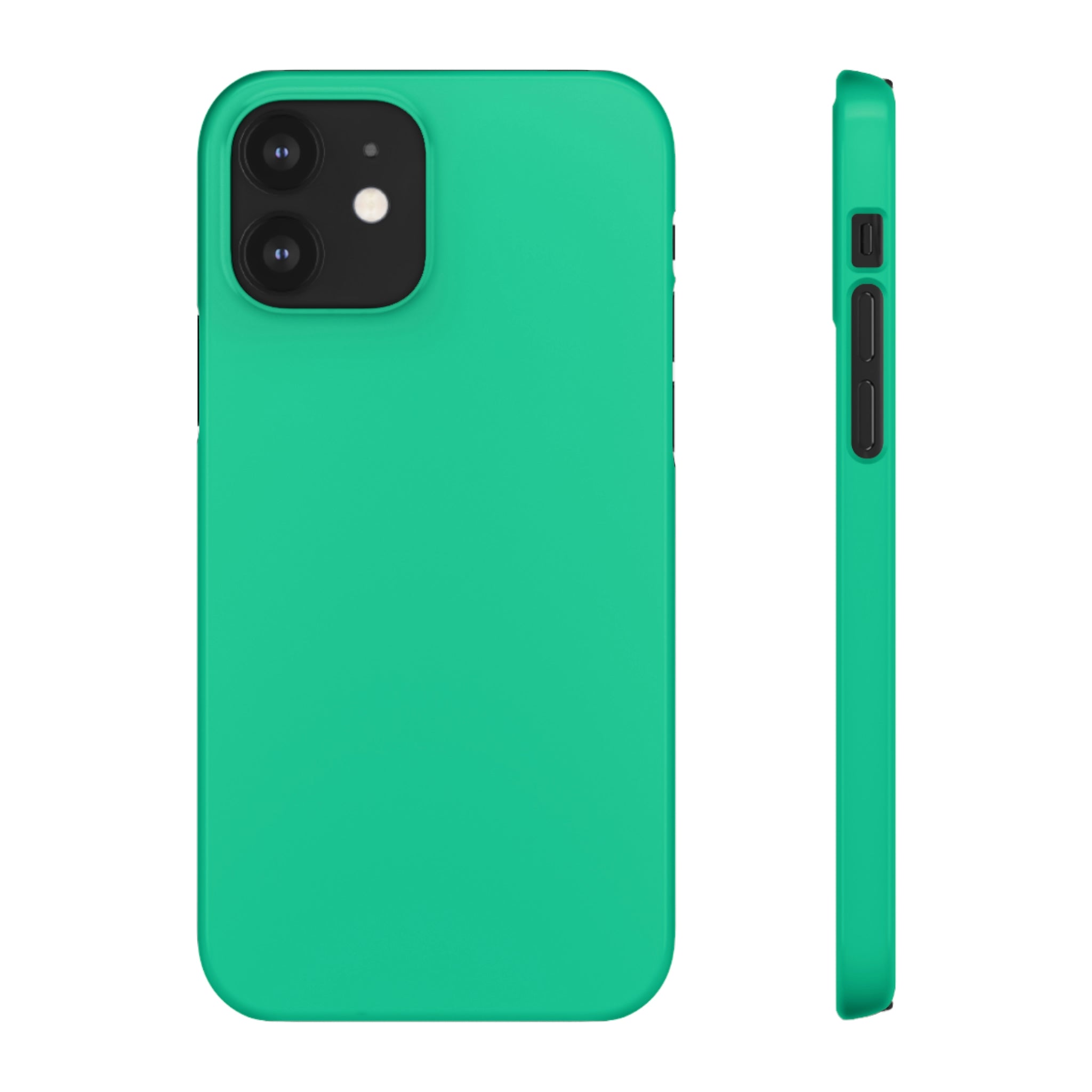 Caribbean Green iPhone Case (Slim) iPhone 12 Glossy Phone Case