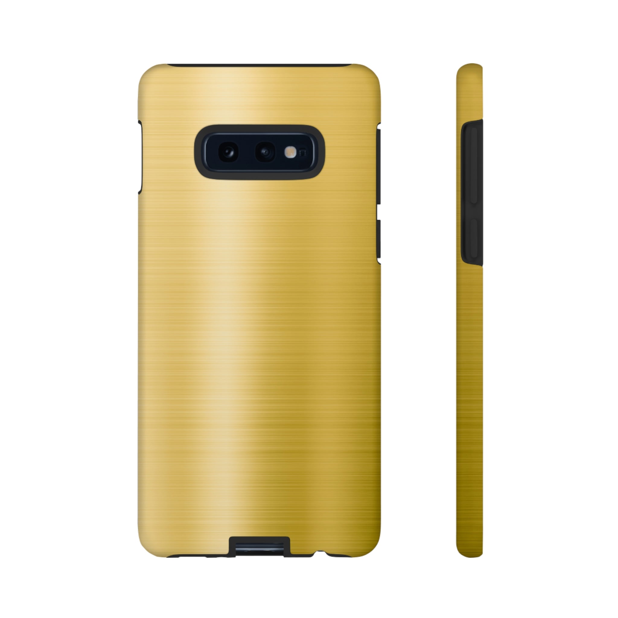 Gold Metal Android Case (Protective) Samsung Galaxy S10E Matte Phone Case