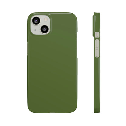 Dark Olive Green iPhone Case (Slim) iPhone 13 Glossy Phone Case