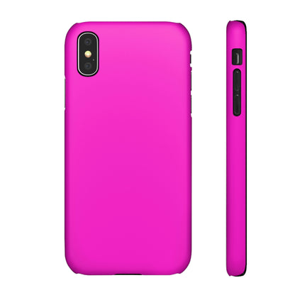 Hot Magenta iPhone Case (Slim) iPhone X Matte Phone Case