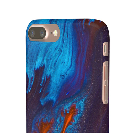 Orange Flame Ink Art iPhone Case (Slim) Phone Case