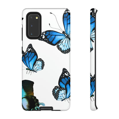 Blue Butterflies Android Case (Protective) Samsung Galaxy S20 Glossy Phone Case