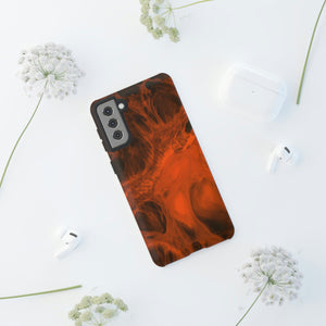 Red Flame Ink Art Android Case (Protective) Phone Case