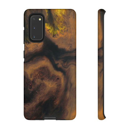 Brown Earth Ink Art Android Case (Protective) Samsung Galaxy S20 Glossy Phone Case