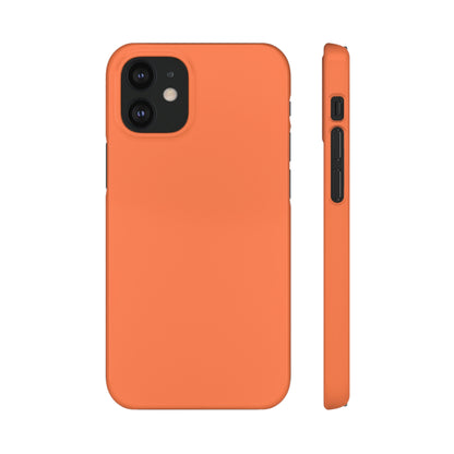 Coral Orange iPhone Case (Slim) iPhone 12 Mini Glossy Phone Case