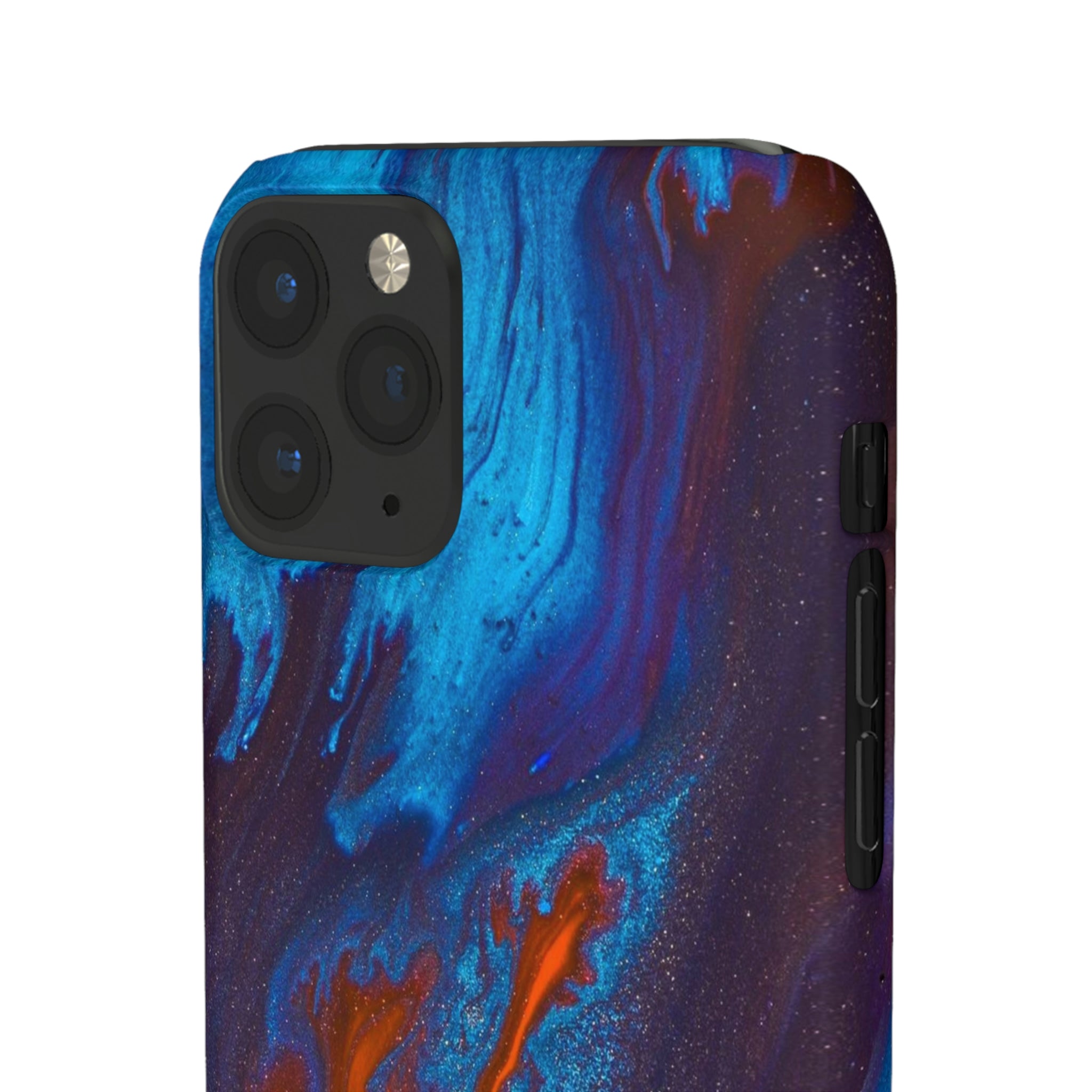 Orange Flame Ink Art iPhone Case (Slim) Phone Case