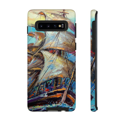 Sailboat Painting Android Case (Protective) Samsung Galaxy S10 Matte Phone Case