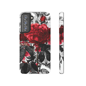 Grunicked Gothic Flower Samsung Case (Protective) Samsung Galaxy S21 FE Matte Phone Case