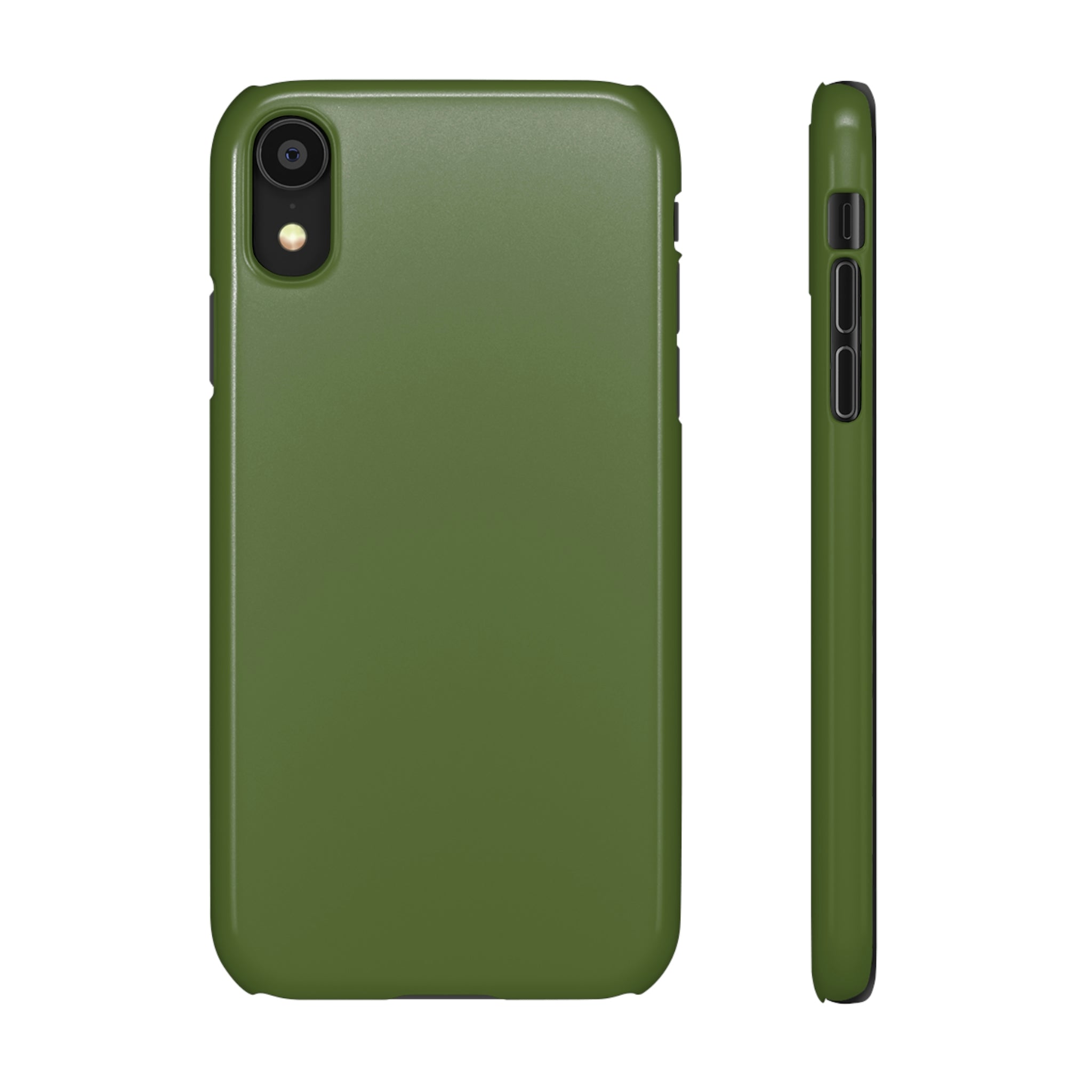 Dark Olive Green iPhone Case (Slim) iPhone XR Glossy Phone Case