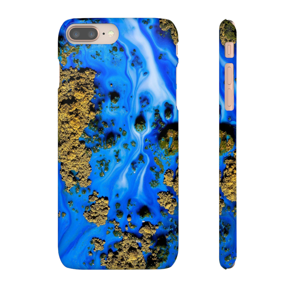 Blue River Ink Art iPhone Case (Slim) iPhone 8 Plus Matte Phone Case