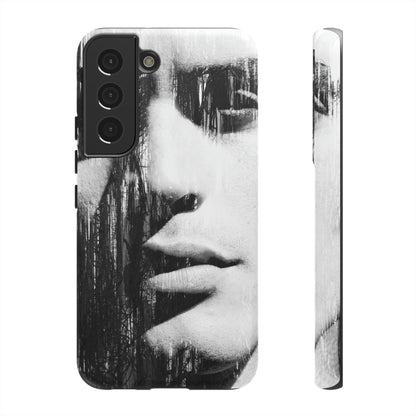 Black & White Pop Art Android Case (Protective) Samsung Galaxy S22 Matte Phone Case