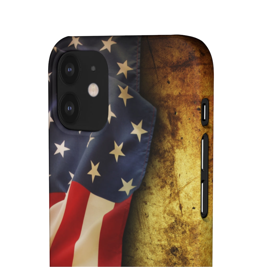 Close up of American flag Samsung/iPhone (Slim) iPhone 12 Mini Matte Phone Case