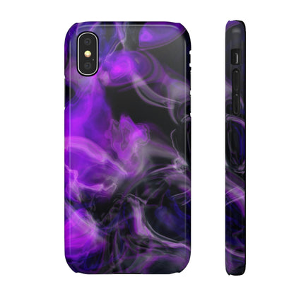 Purple Marble iPhone Case (Slim) iPhone X Glossy Phone Case