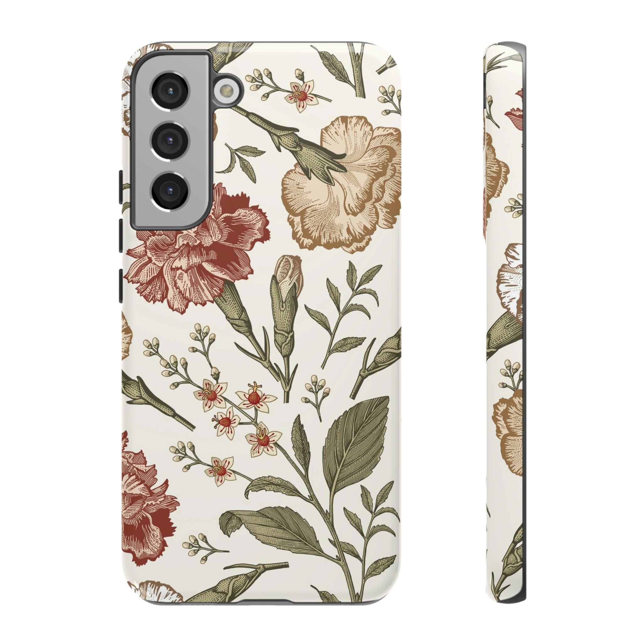 Carnation Vintage Flower Samsung Case (Protective) Samsung Galaxy S22 Plus Glossy Phone Case