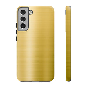 Gold Metal Android Case (Protective) Samsung Galaxy S22 Plus Matte Phone Case