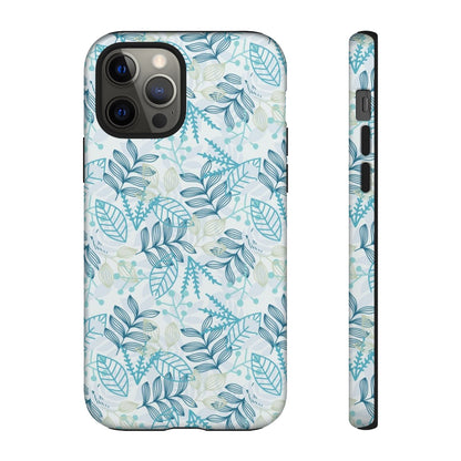 Blue leaf iPhone Case (Protective) iPhone 12 Pro Matte Phone Case