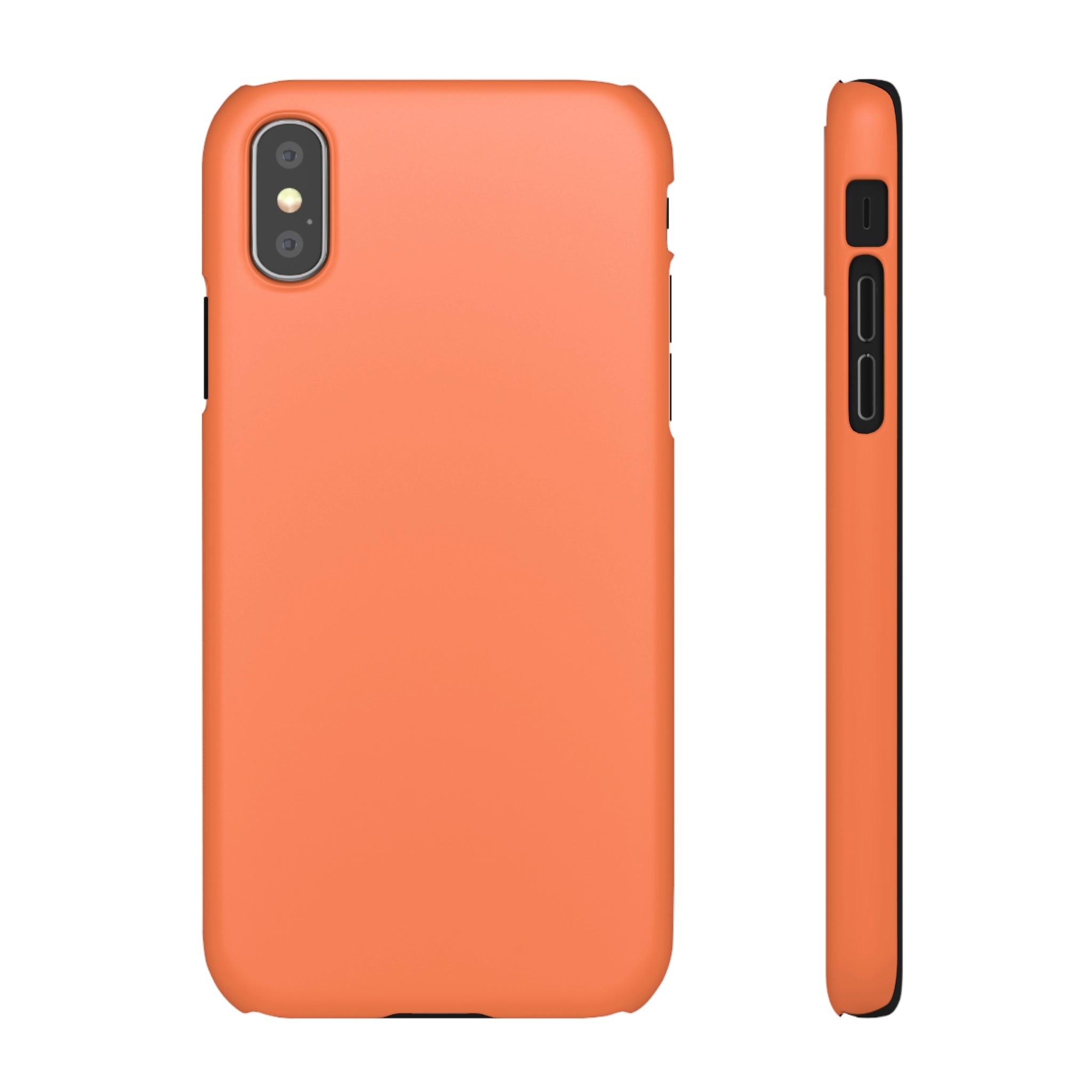 Coral Orange iPhone Case (Slim) iPhone XS Matte Phone Case