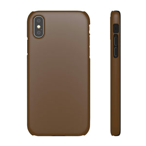 Dark Brown iPhone Case (Slim) iPhone XS Matte Phone Case